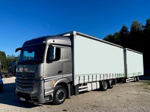 MERCEDES-BENZ ACTROS 8,20CM ZESTAW- DACH ZSUWANY camión con lona corredera + remolque con lona corredera