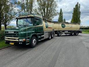 Scania T144.460 V8 6X2 BOUGIE + BURG HANGER camión cisterna