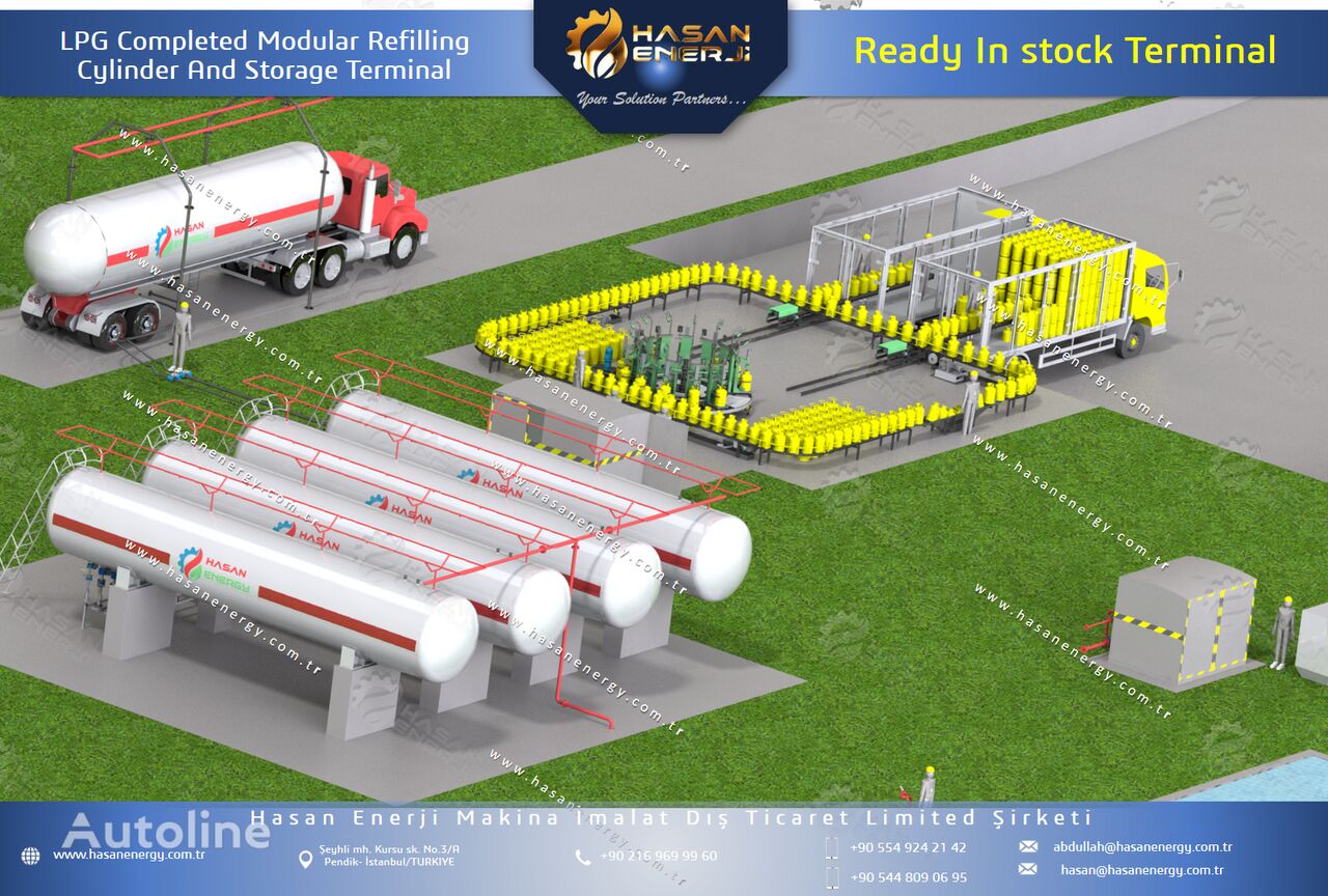 LPG Modular Refilling Plant Cylinder gas camión cisterna de gas