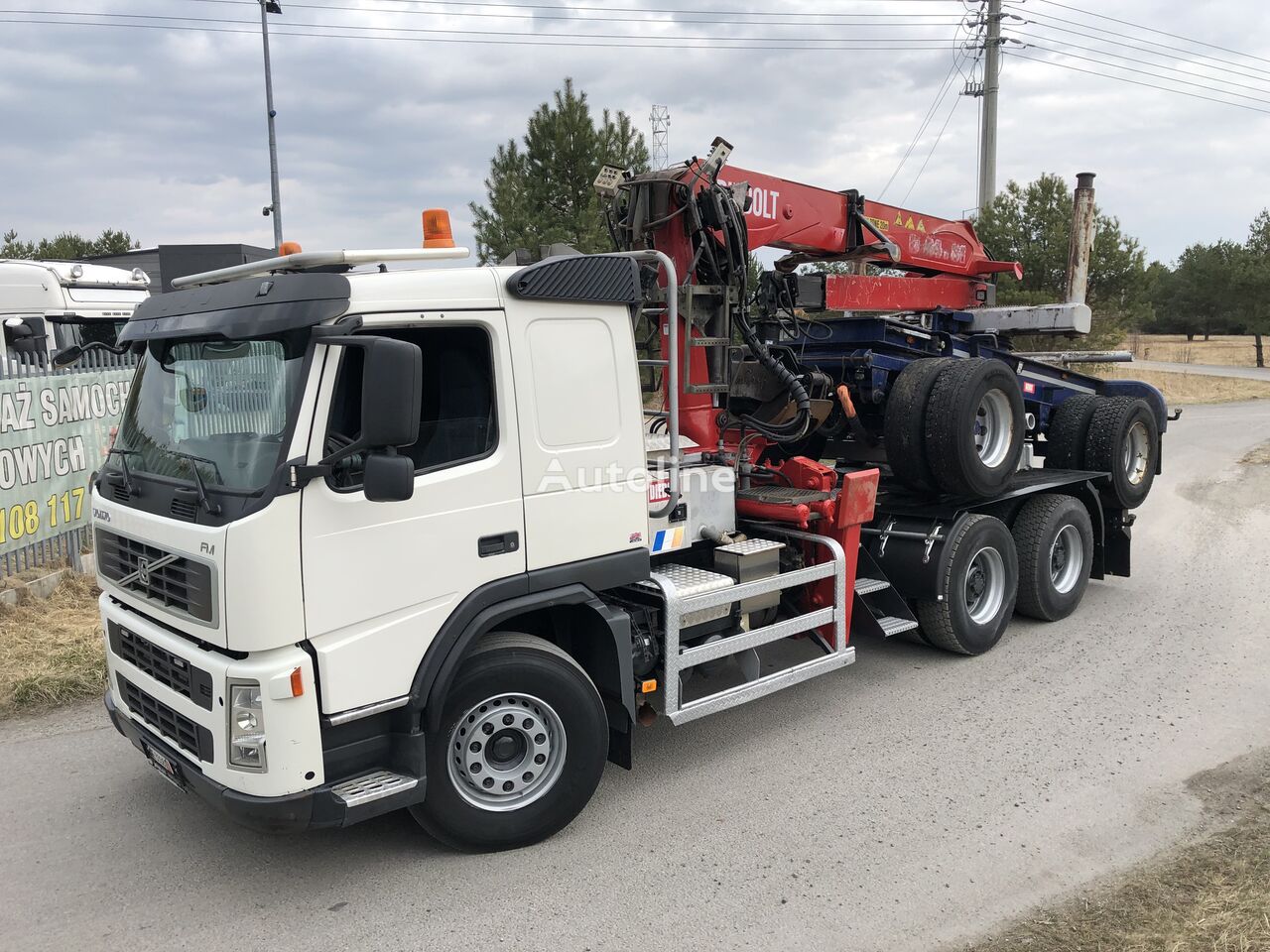 Volvo FM 480 KM 6x4 Z Dzwigiem Diebolt KOMPLET Sprowadzony ze Szwajcar camión maderero